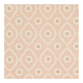 Schumacher X Veere Grenney Soundess Fabric in Pink For Sale