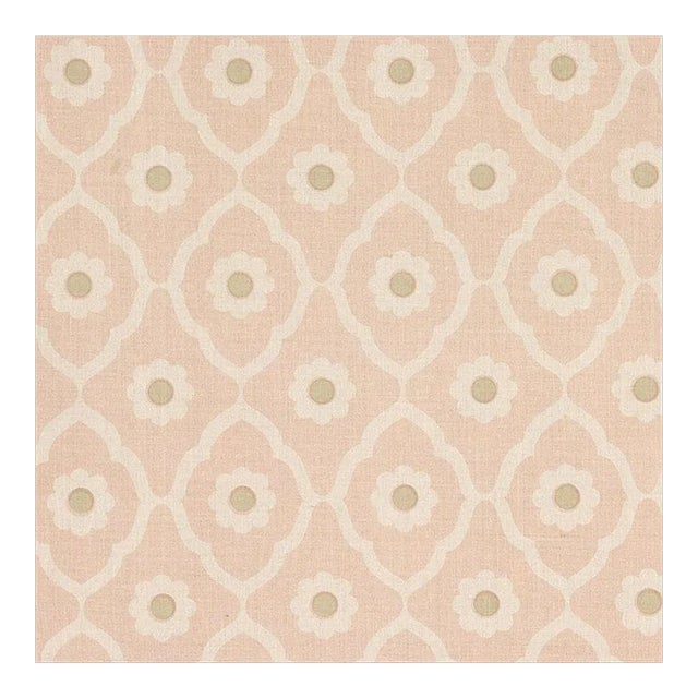 Schumacher X Veere Grenney Soundess Fabric in Pink For Sale