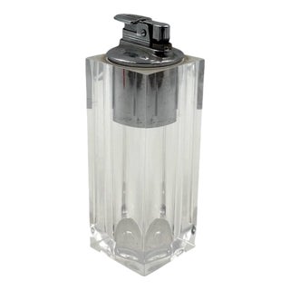 Clear Acrylic Glass Table Lighter, Italy, 1970s For Sale
