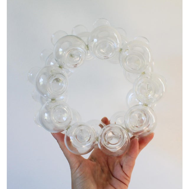Transparent Vintage Glass Propagation Station Vase For Sale - Image 8 of 8