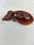 Japanese Antique Japanese Hand Carved Antique Japanese Wooden Lidded Box Shaped Like an Eggplant. For Sale - Image 3 of 10