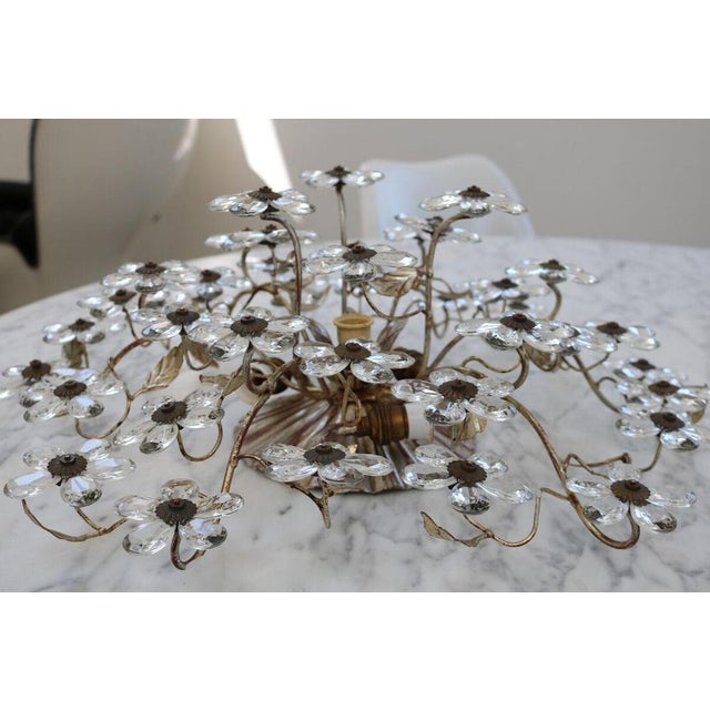 Glass Murano Glass Flower Light from Banci Firenze, 1960s For Sale - Image 7 of 15
