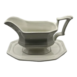 Vintage 1960's Red Cliff Heirloom Gravy Boat and Underplate- 2 Pieces