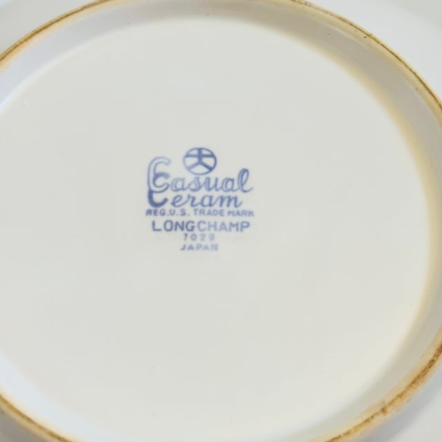 Large Vintage Ceramic Serving Bowl - Longchamp by Casual Ceram For Sale - Image 10 of 10
