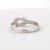 Metal 18k White Gold Knot Ring With Round White Diamonds Size 7 For Sale - Image 7 of 18