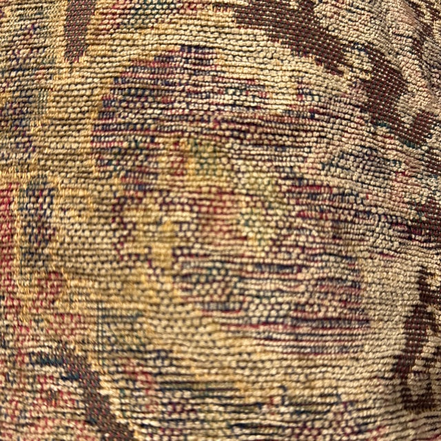 Gold Crate & Barrel Tapestry Pillows, Pair For Sale - Image 8 of 12