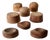 Collection of 8 Early 20th Century Wooden Millinery Hat Blocks For Sale
