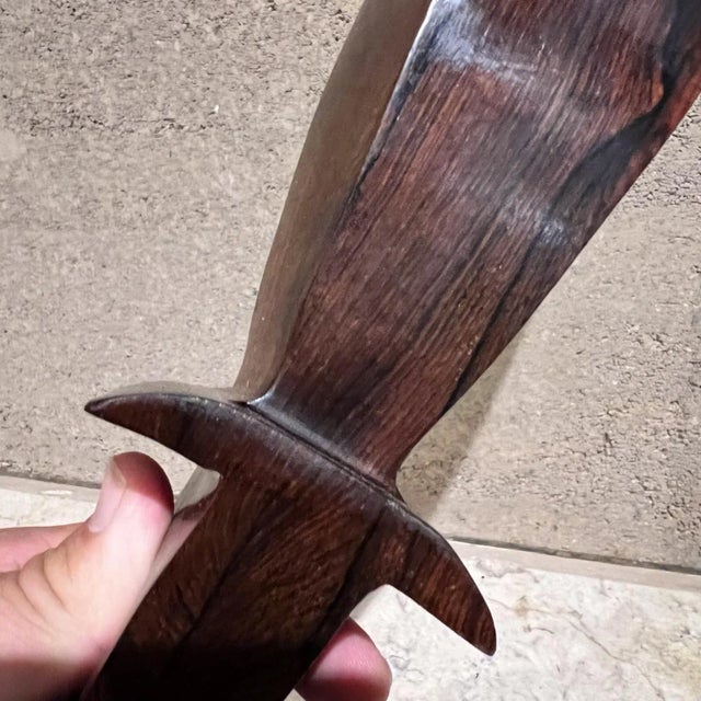 1970s Souza Rio Handmade Brazilian Jacaranda Rosewood Bowl For Sale - Image 10 of 12