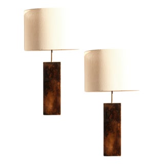 Italian Table Lamps by Aldo Tura for Devo, 1960s, Set of 2 For Sale