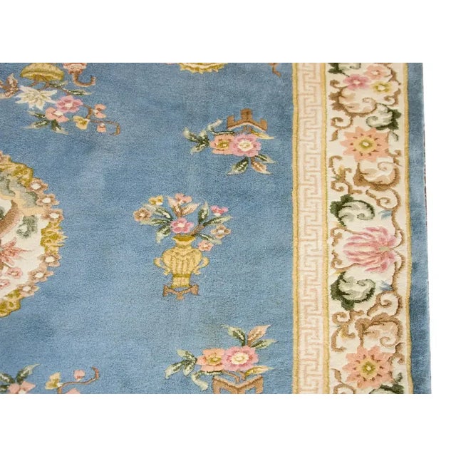 20th Century Chinese Floral Rug For Sale - Image 9 of 12