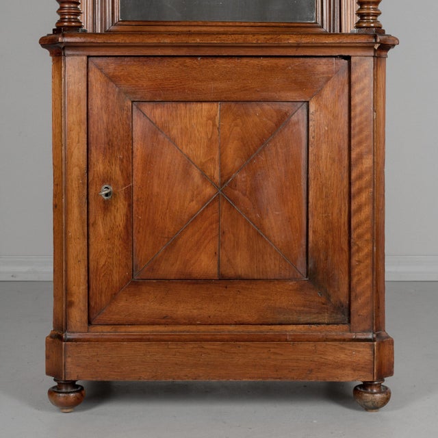 Mid 19th Century 19th Century French Mahogany Display Cabinet in Louis Philippe Style For Sale - Image 5 of 13