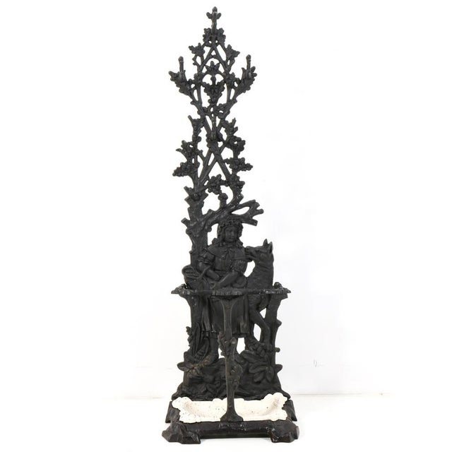 Magnificent and rare Victorian porte manteau or hall stand. Design by M. v. E. & Co. Breda. Striking Dutch design from the...