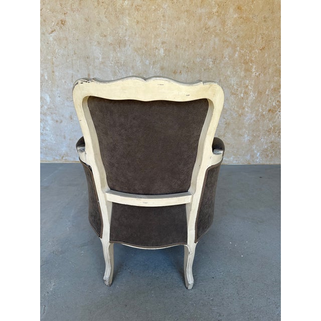 Pair of French Louis XV Style Bergères For Sale - Image 13 of 16