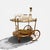 Neoclassical Brass Serving Trolley, 1960s, in Very Good conditions. Designed 1960 to 1969
