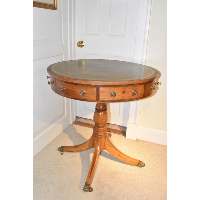 19th Century English Regency Drum Table For Sale In Minneapolis - Image 6 of 7