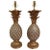 Gold 1960s Vintage Italian Gilt Terra Cotta Pineapple Lamps - a Pair For Sale - Image 8 of 9