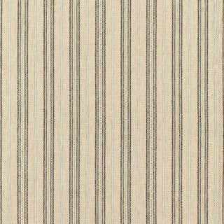 Schumacher Toscana Stripe Fabric in Stone For Sale