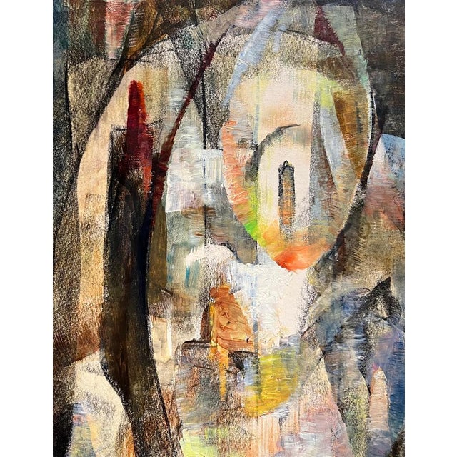 Vivaldo Martini, Abstract Composition No.4, Oil on Canvas For Sale - Image 7 of 11