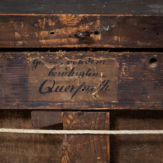 After August Querfurt, Hunting Party, 1800s, Oil on Canvas For Sale - Image 11 of 12