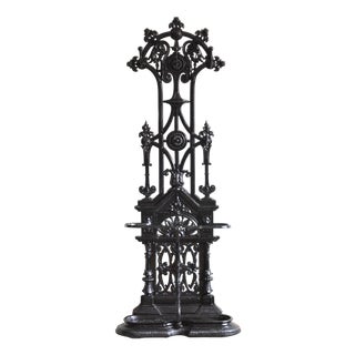 Victorian Cast Iron Hall Stand, 1870 For Sale
