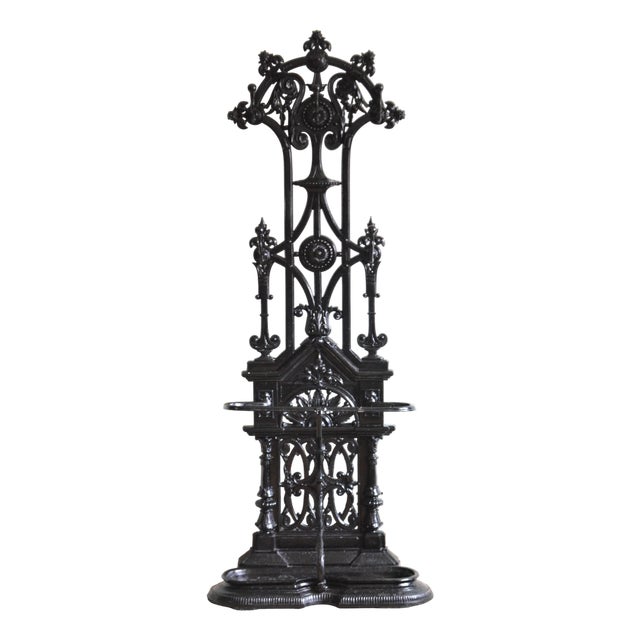 Victorian Cast Iron Hall Stand, 1870 For Sale