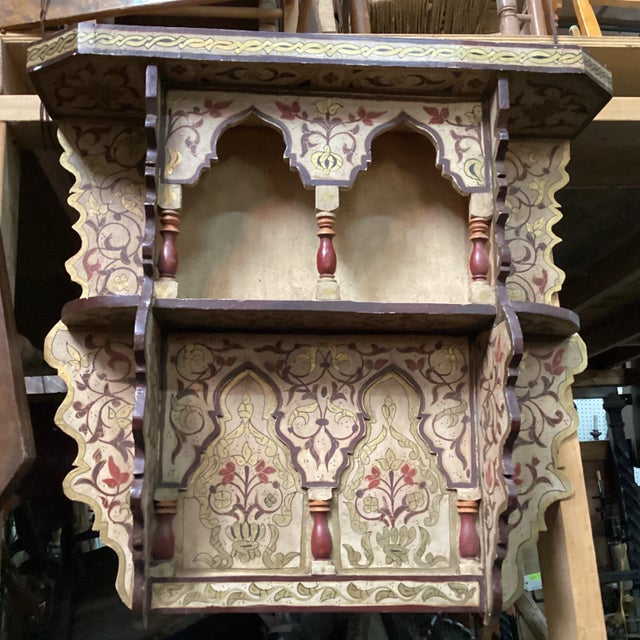 Mid 20th Century Moroccan Spice Shelf in Cream For Sale - Image 4 of 10