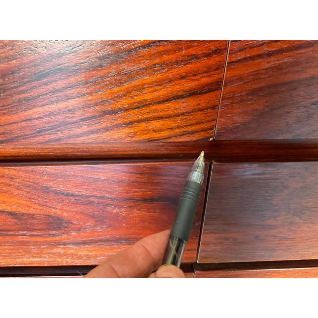 Wood Arne Wahl Iversen for Vinde Mobelfabrik Mid Century Rosewood Dresser For Sale - Image 7 of 18