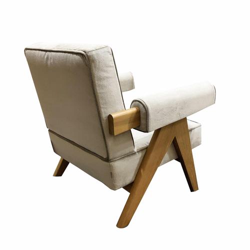 Wood Capitol Complex 053 Armchair by Pierre Jeanneret for Cassina For Sale - Image 7 of 14