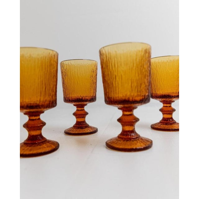 Vintage Wine Glasses by Timo Sarpaneva for Iittala, 1970s, Set of 4 For Sale - Image 5 of 11