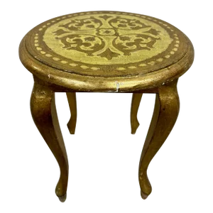 Vintage Italian r.a. Marshall Imports Inc. Florentine Venetian Style Side Table
