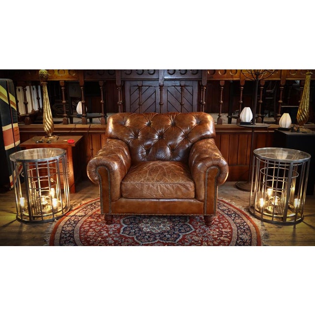 Halo Heritage Lounge Chair in Leather from Timothy Oulton, 2010s For Sale - Image 16 of 18