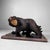 Expressive Japanese wooden bear sculpture, inspired by the Ainu tradition from Hokkaido. Dimensions: height 30 cm, width...