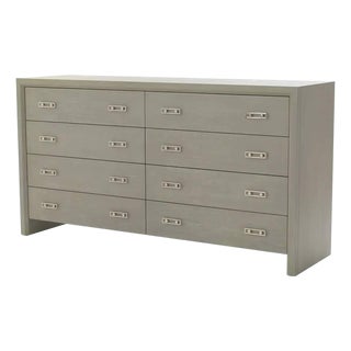 Mitchell Gold + Bob Williams Malibu Eight-Drawer Dresser in Matte Gray For Sale
