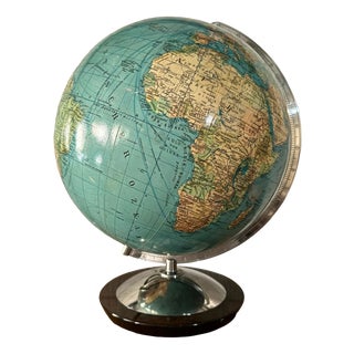 Vintage German Columbus Duo Glass Globe Lamp, 1960s For Sale