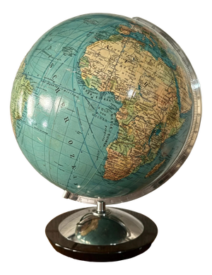 Vintage German Columbus Duo Glass Globe Lamp, 1960s