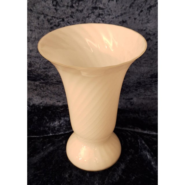 Vintage Table Lamp in Spirally Patterned Glass from WSB, 1970s For Sale - Image 4 of 9