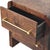 Contemporary Smoked Oak and Mango Wood Curved Nightstand For Sale - Image 3 of 8
