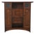 Stickley Mission Oak Harvey Ellis Inlaid Fall Front Bookcase For Sale