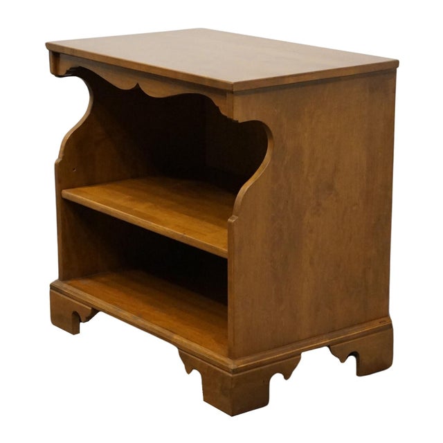 ETHAN ALLEN Heirloom Nutmeg Maple 27" Open Cabinet Accent End Table 10-9030 26" High 26.75" Wide 17" Deep We specialize in...