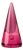 Pink Murano Glass Cone with Internal Drop at the Bottom from Alfredo Barbini, 1950s For Sale