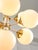 Vintage Italian Brass and Opaline 10-Arm Chandelier, 1970s For Sale - Image 10 of 18