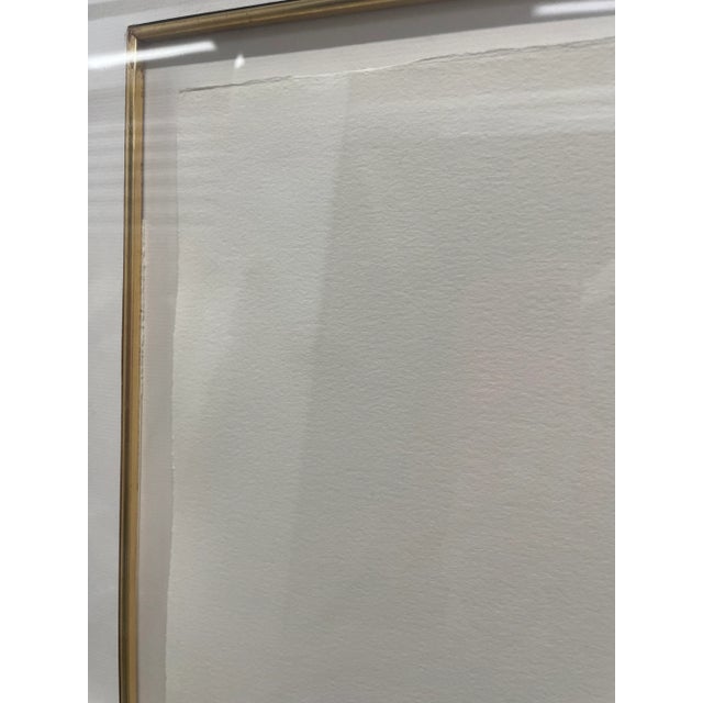 Abstract Framed Wall Art Monoprint “Undertow” by Michael John March For Sale - Image 9 of 10