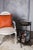 Burnt Orange Patterned Cowhide Cushion with Leather Zip Tassels by Casa Botelho For Sale - Image 7 of 8