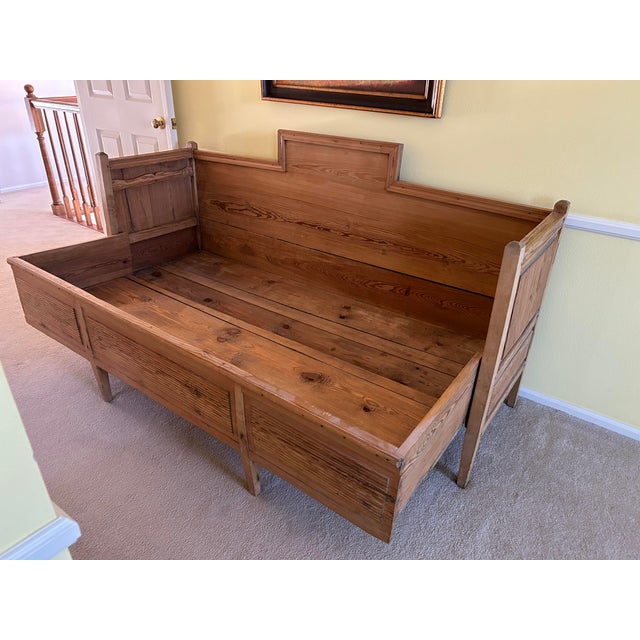 Mid 19th Century Antique Swedish Bench / Day Bed For Sale - Image 5 of 6