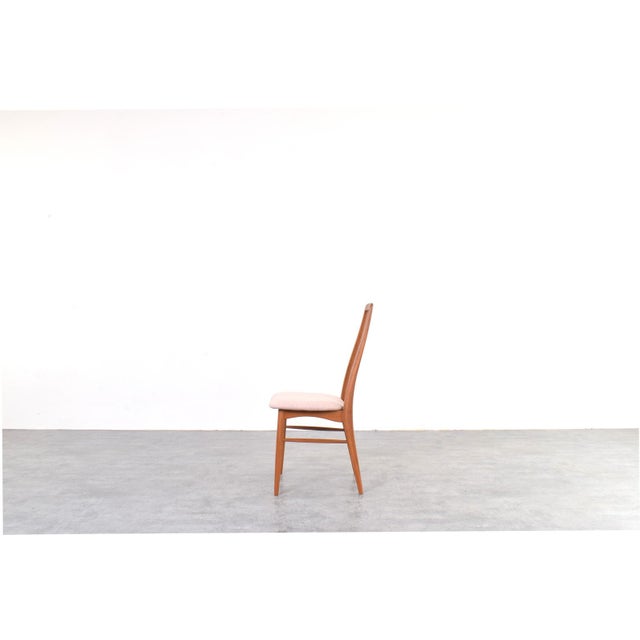 Mid-Century Modern Eva Dining Chairs in Teak and Wool by Niels Koefoed for Koefoed Hornslet, 1960s, Set of 4 For Sale - Image 6 of 14
