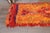 Textile 1970s Vintage Handmade Wool Cotton Orange Red High Pile Runner Rug For Sale - Image 7 of 11