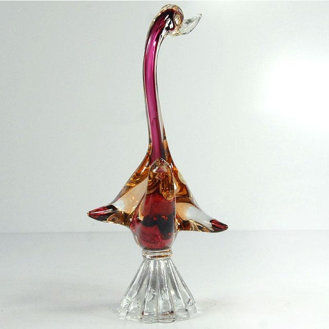 1970s Italian Sommerso Murano Glass Duck, 1970s For Sale - Image 5 of 11