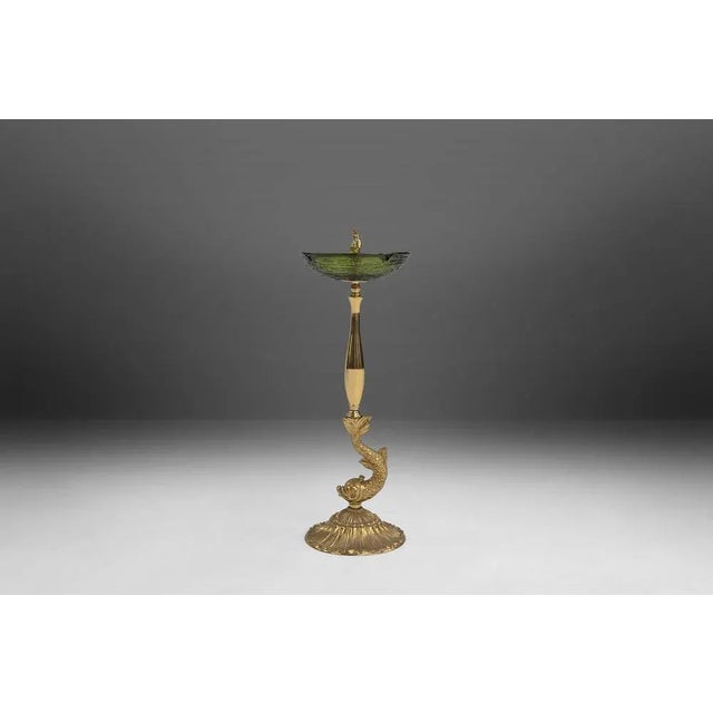 Mid-Century Glass and Metal Ashtray, 1970s For Sale - Image 11 of 11