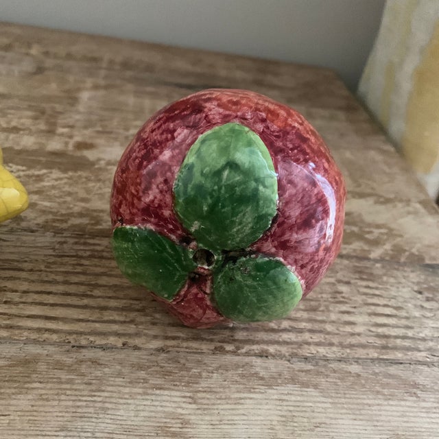 Gold Italian Ceramic Pomegranate (Only) For Sale - Image 8 of 11