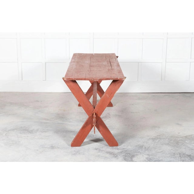 19th Century French Gypsy Trestle Table For Sale - Image 6 of 13
